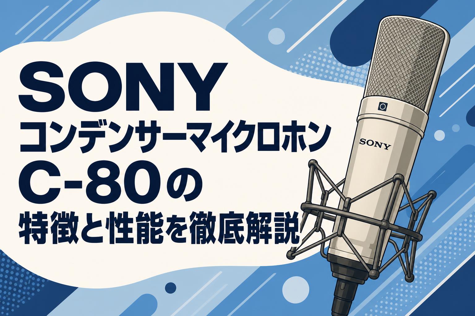 SONY コンデンサーマイクロホン C-80の特徴と性能を徹底解説 | PANDA