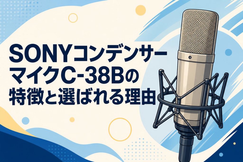 SONYコンデンサーマイクC-38Bの特徴と選ばれる理由 | PANDA TIMES