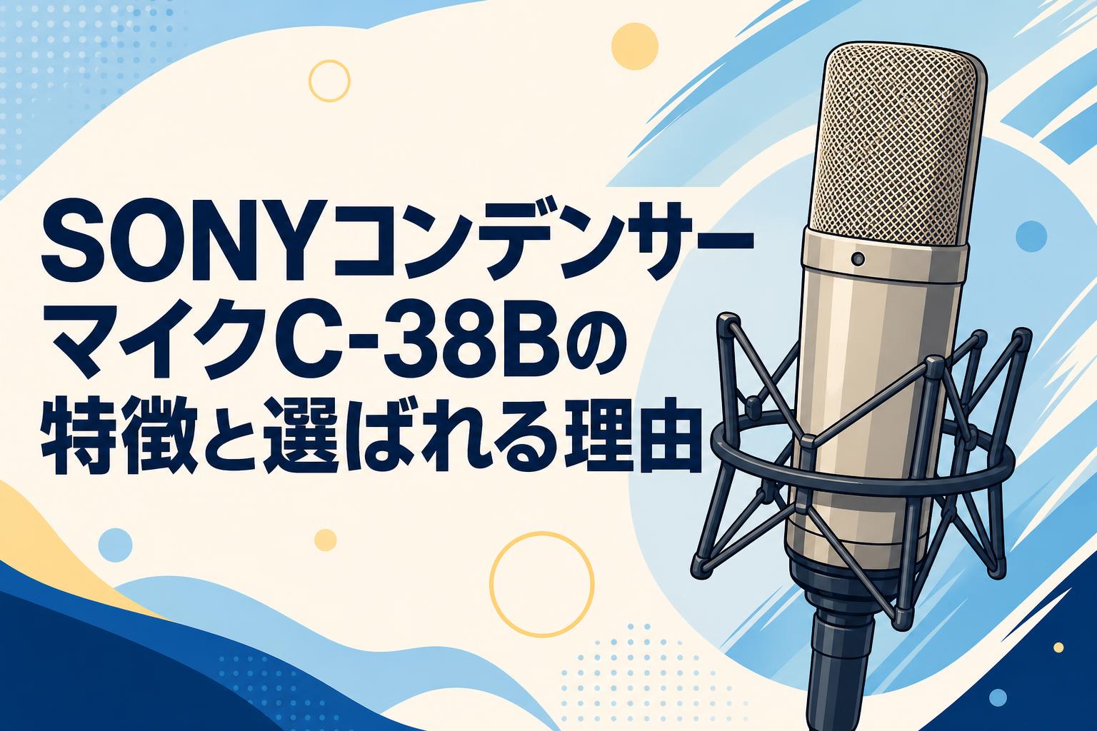 SONYコンデンサーマイクC-38Bの特徴と選ばれる理由 | PANDA TIMES