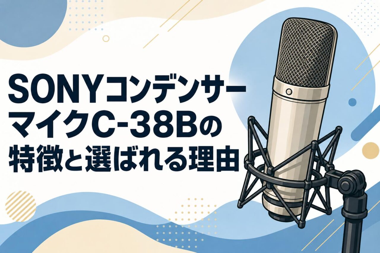 SONYコンデンサーマイクC-38Bの特徴と選ばれる理由 | PANDA TIMES