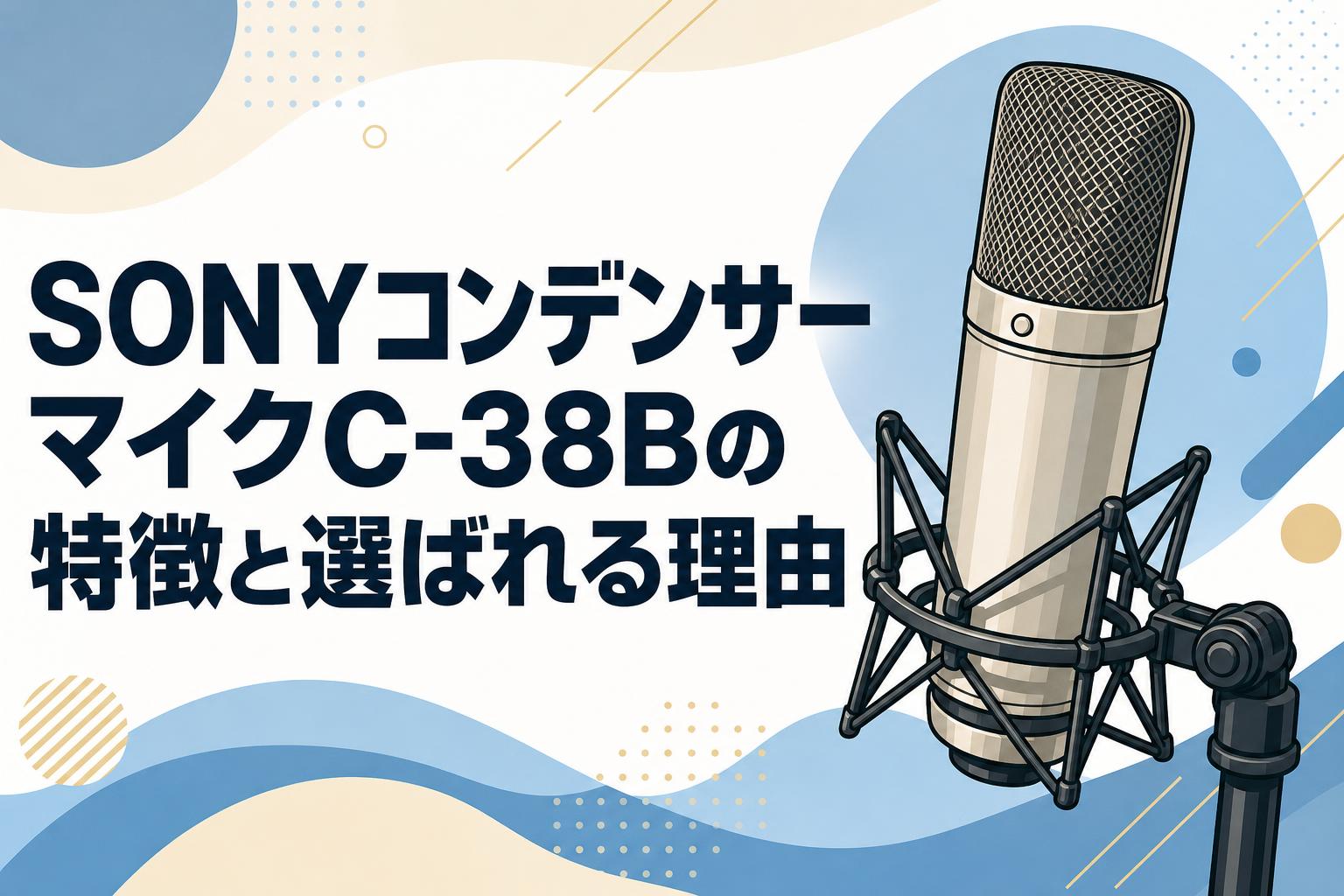 SONYコンデンサーマイクC-38Bの特徴と選ばれる理由 | PANDA TIMES