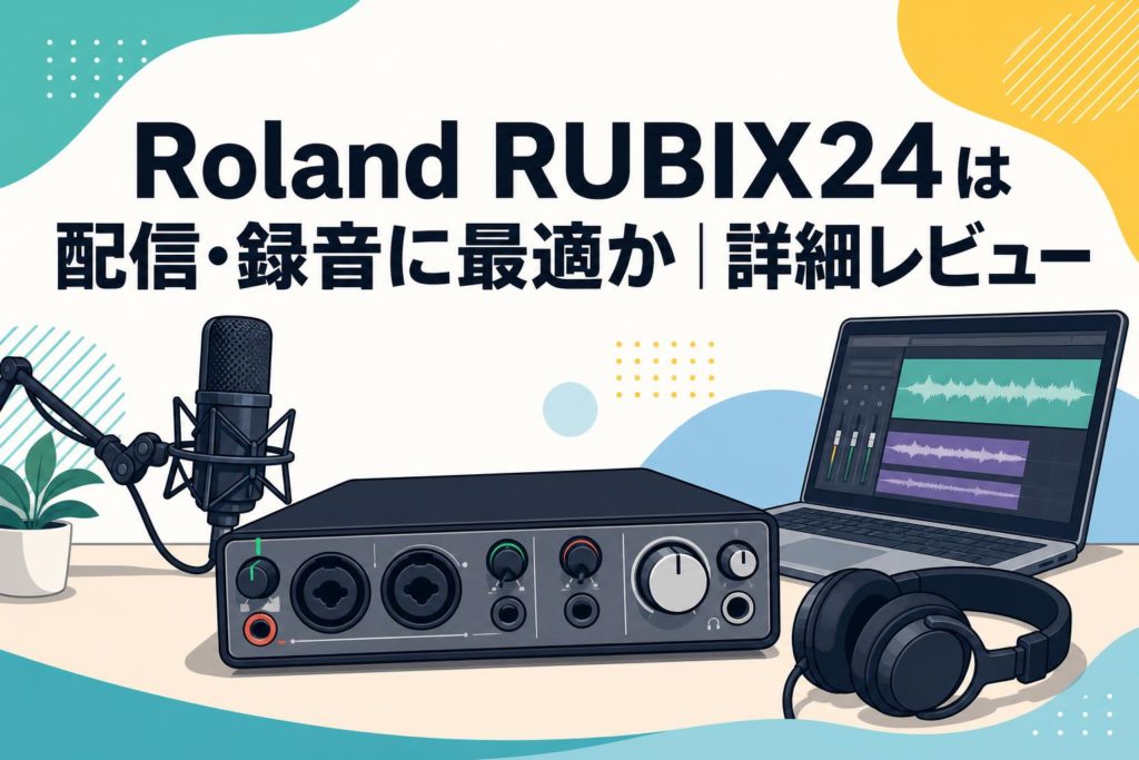 Roland RUBIX24は配信・録音に最適か｜詳細レビュー | PANDA TIMES