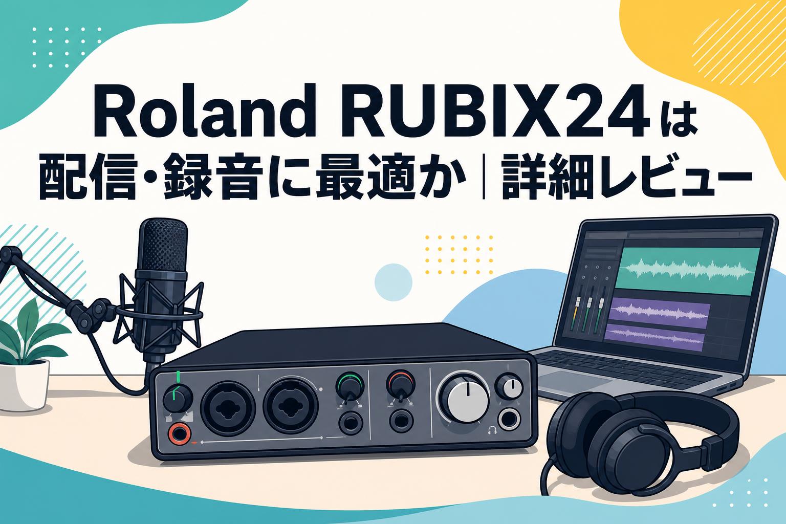 Roland RUBIX24は配信・録音に最適か｜詳細レビュー | PANDA TIMES