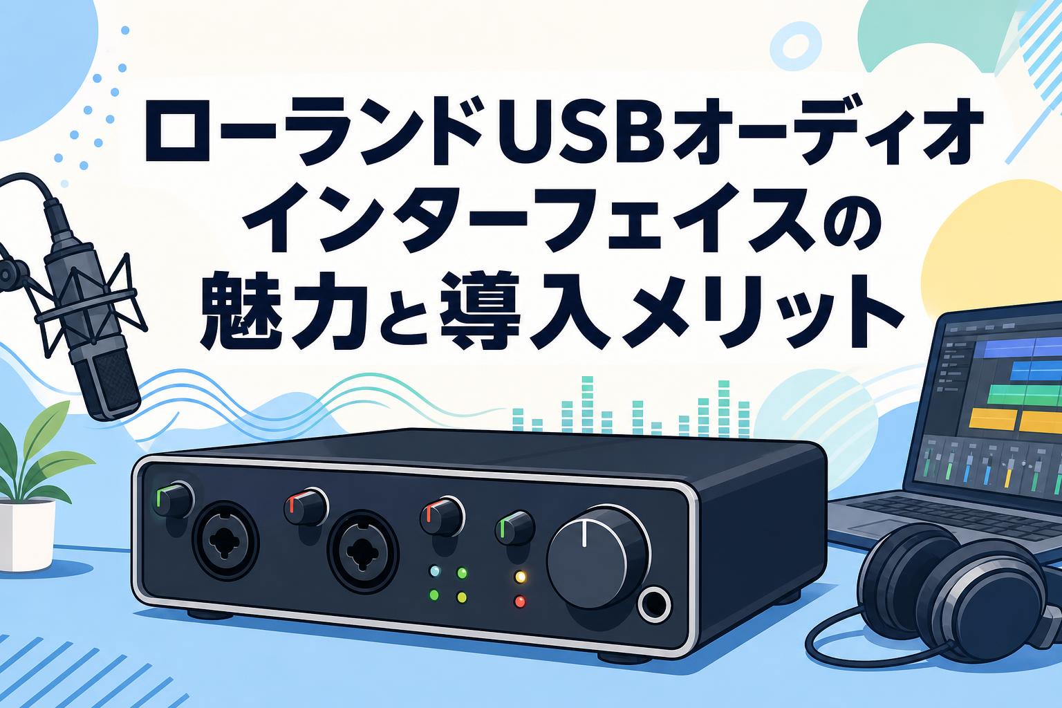 Roland USBオーディオインターフェイス ローランドUSBオーディオインターフェイスの魅力と導入メリット