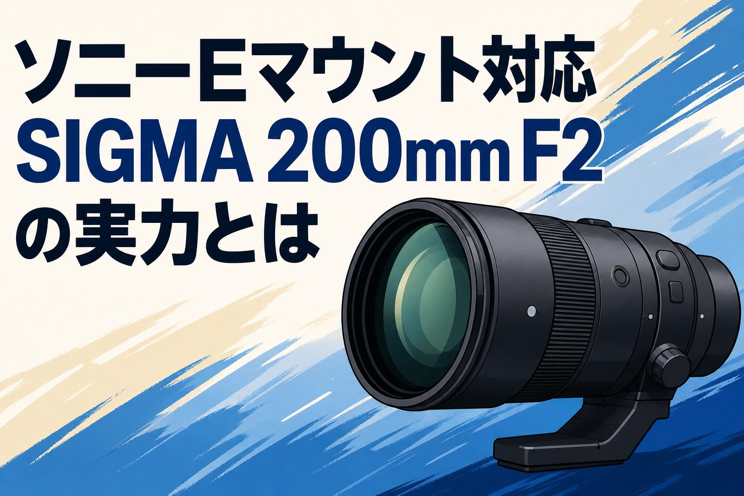 ソニーEマウント対応SIGMA 200mm F2の実力とは | PANDA TIMES（パンダ