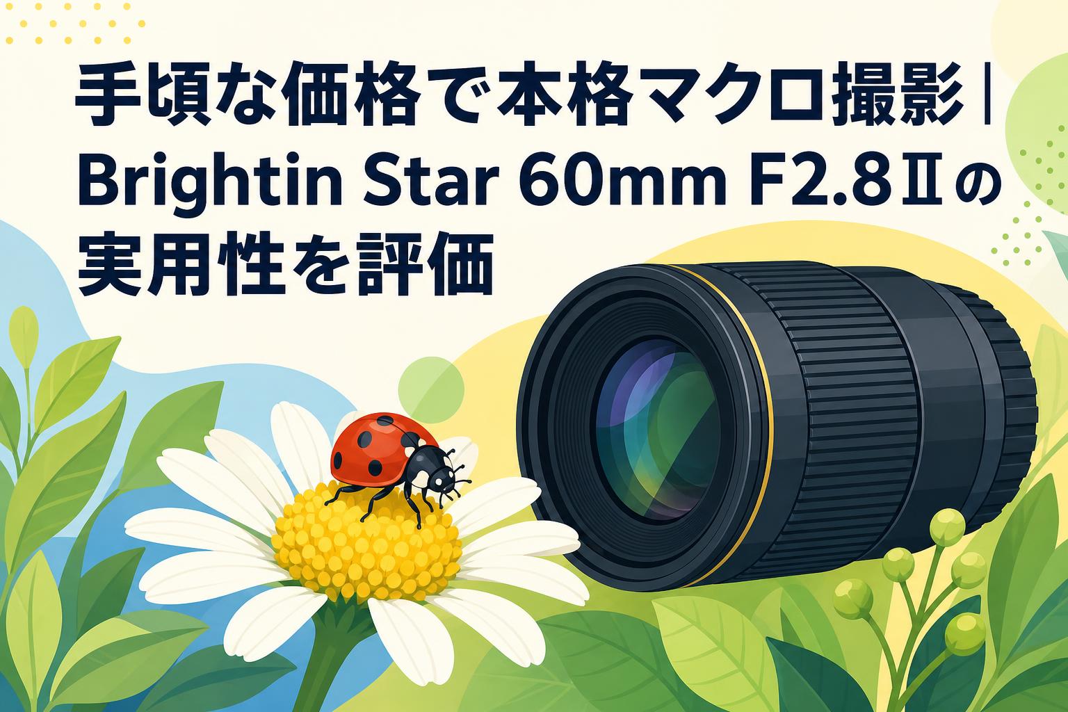 手頃な価格で本格マクロ撮影｜Brightin Star 60mm F2.8Ⅱの実用性を評価 | PANDA TIMES（パンダタイムス）