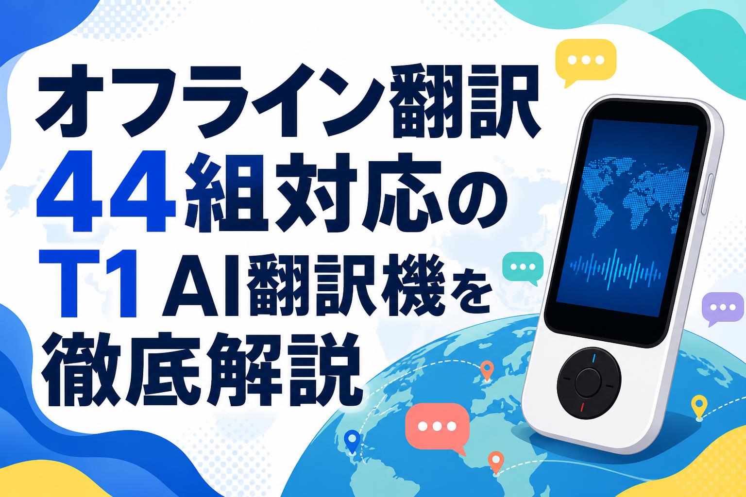 AI翻訳機 本体 オンライン/オフライン対応 オフライン翻訳44組対応のT1 AI翻訳機を徹底解説 | PANDA TIMES