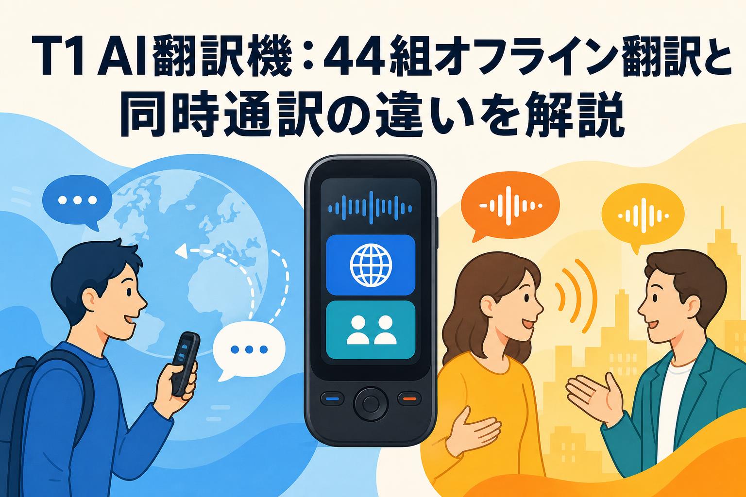 T1 AI翻訳機：44組オフライン翻訳と同時通訳の違いを解説 | PANDA