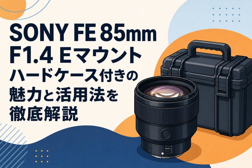 SONY FE 85mm F1.4 Eマウント ハードケース付きの魅力と活用法を徹底