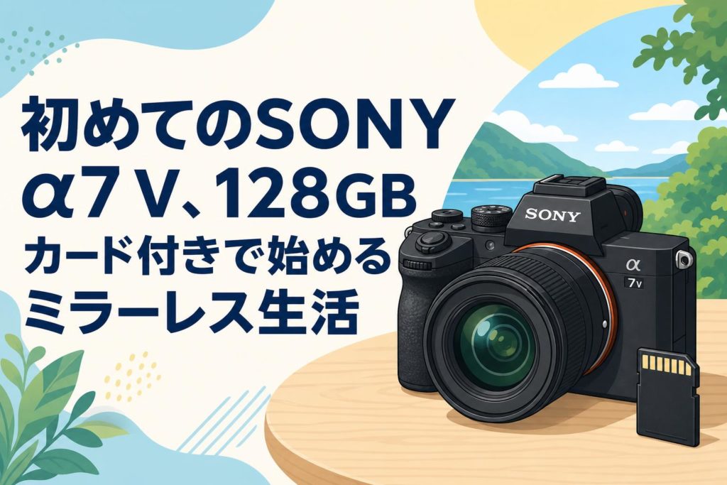 初めてのSONY α7 V、128GBカード付きで始めるミラーレス生活 | PANDA
