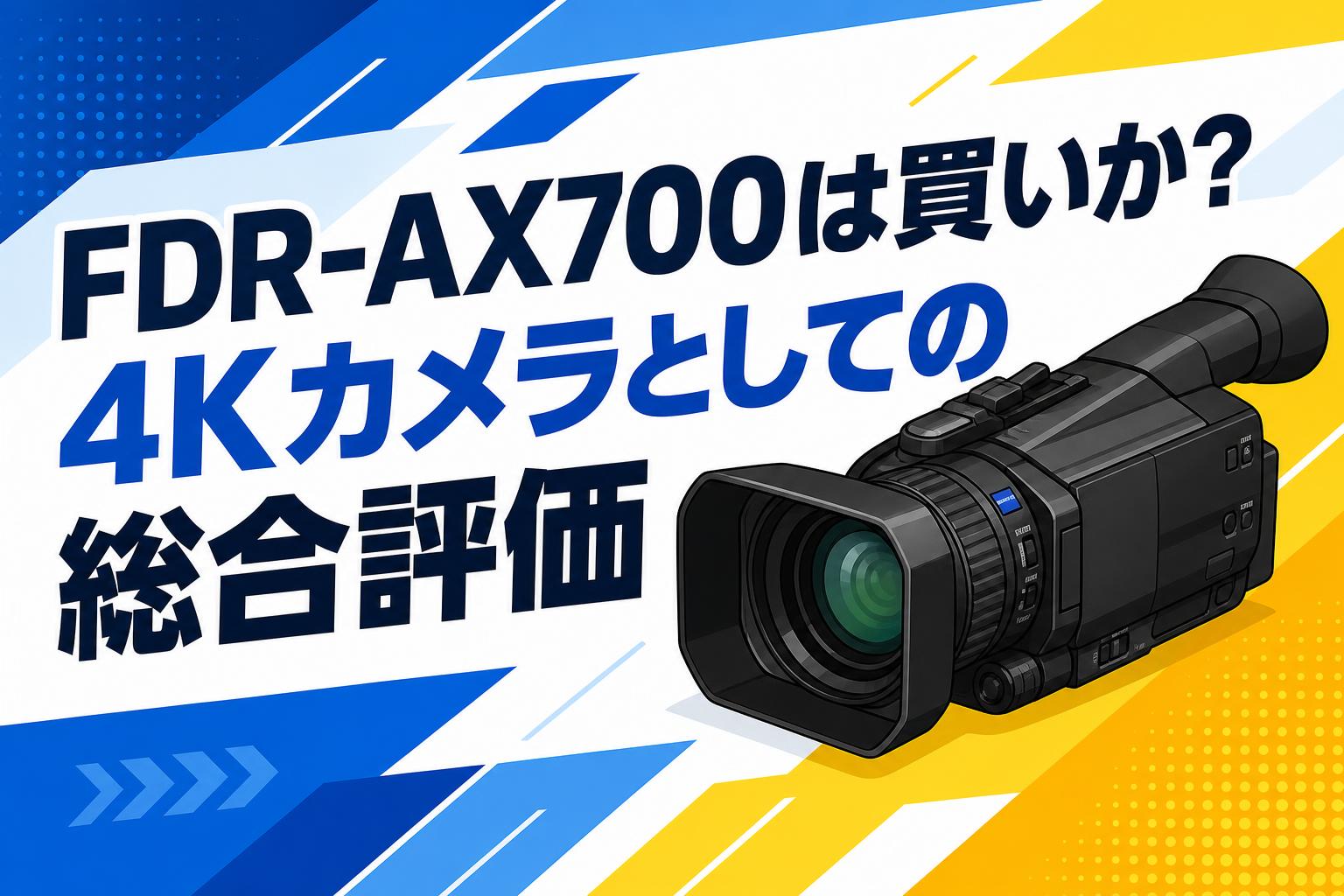 FDR-AX700は買いか？4Kカメラとしての総合評価 | PANDA TIMES（パンダ