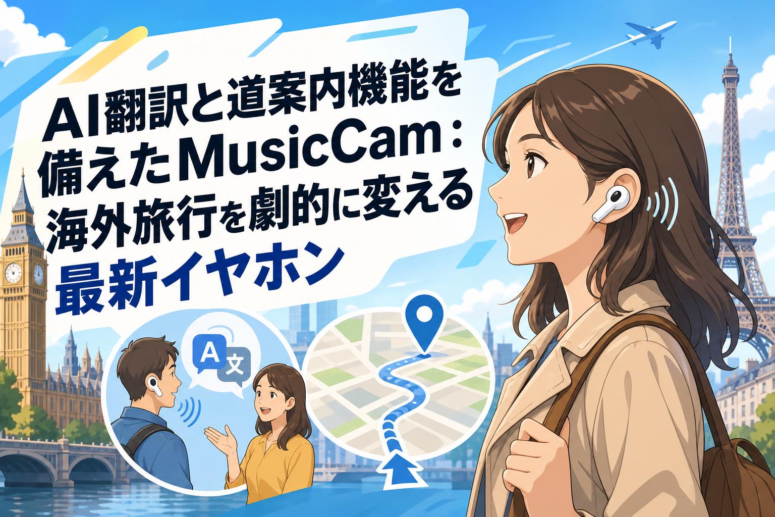 AI翻訳と道案内機能を備えたMusicCam：海外旅行を劇的に変える最新
