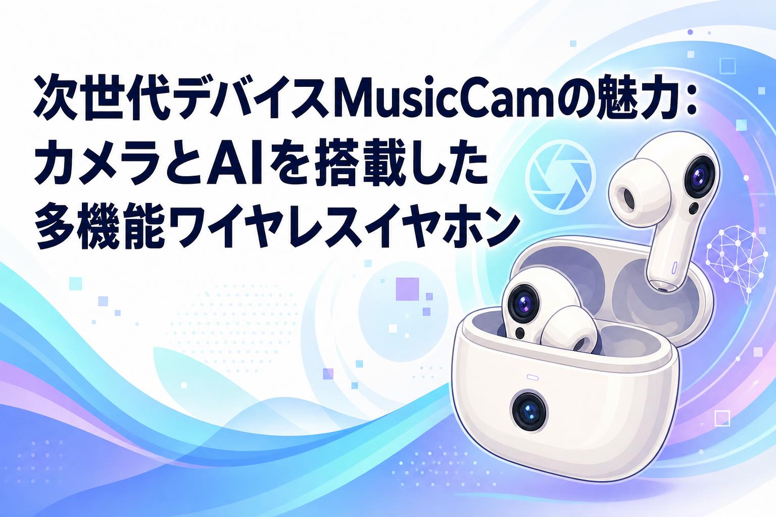 VibeLens AI・カメラ搭載型ワイヤレスイヤホンMusicCam 次世代デバイスMusicCamの魅力：カメラとAIを搭載した多機能ワイヤレス