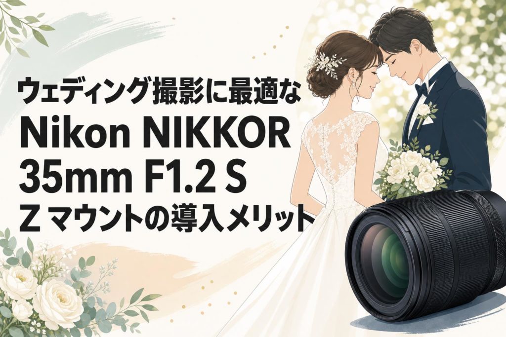 ウェディング撮影に最適なNikon NIKKOR 35mm F1.2 S Z マウントの導入