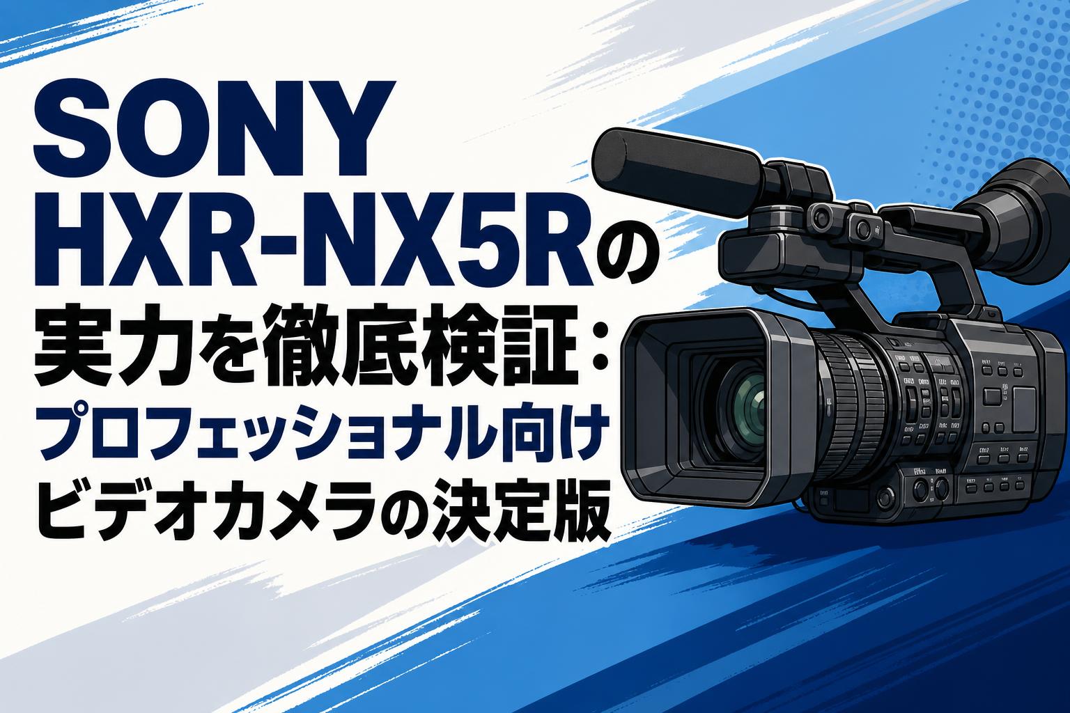 SONY HXR-NX5Rの実力を徹底検証：プロフェッショナル向けビデオカメラ