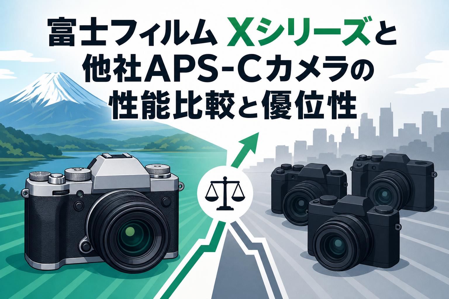 富士フィルム Xシリーズと他社APS-Cカメラの性能比較と優位性 | PANDA