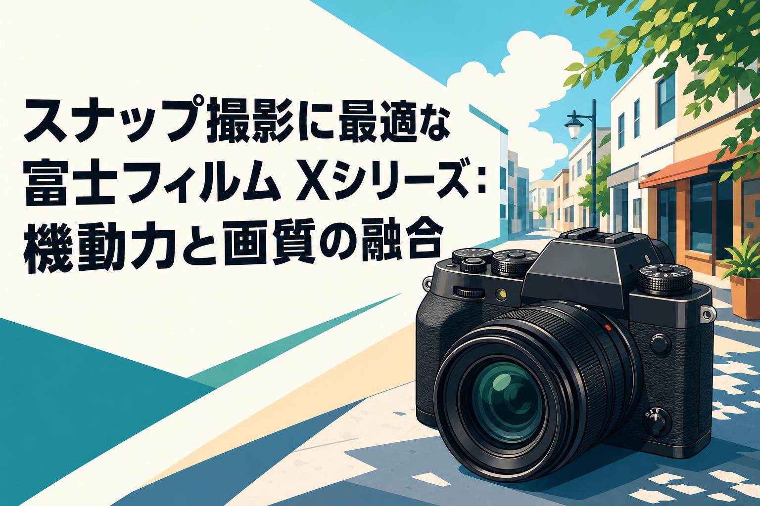 スナップ撮影に最適な富士フィルム Xシリーズ：機動力と画質の融合
