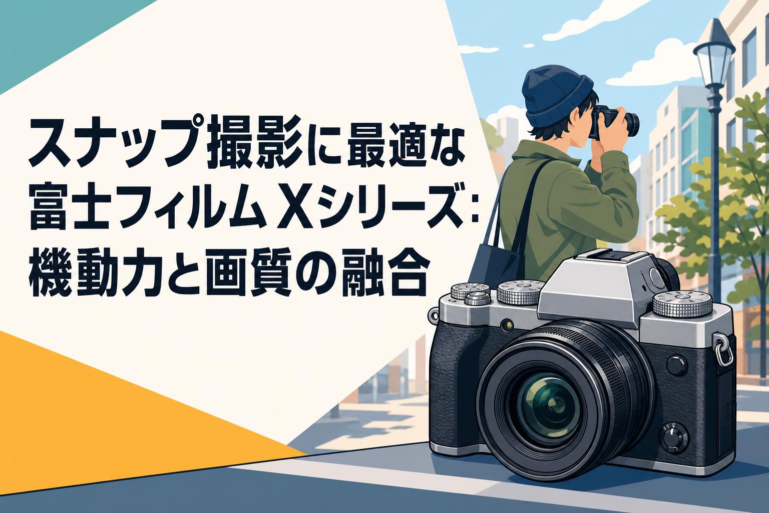 スナップ撮影に最適な富士フィルム Xシリーズ：機動力と画質の融合