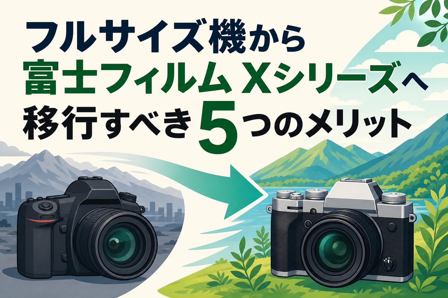 フルサイズ機から富士フィルム Xシリーズへ移行すべき5つのメリット