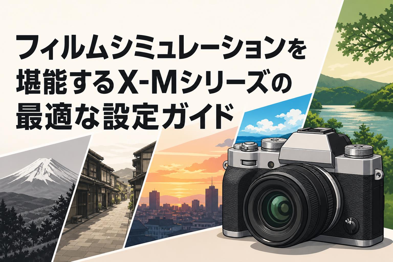 フィルムシミュレーションを堪能するX-Mシリーズの最適な設定ガイド