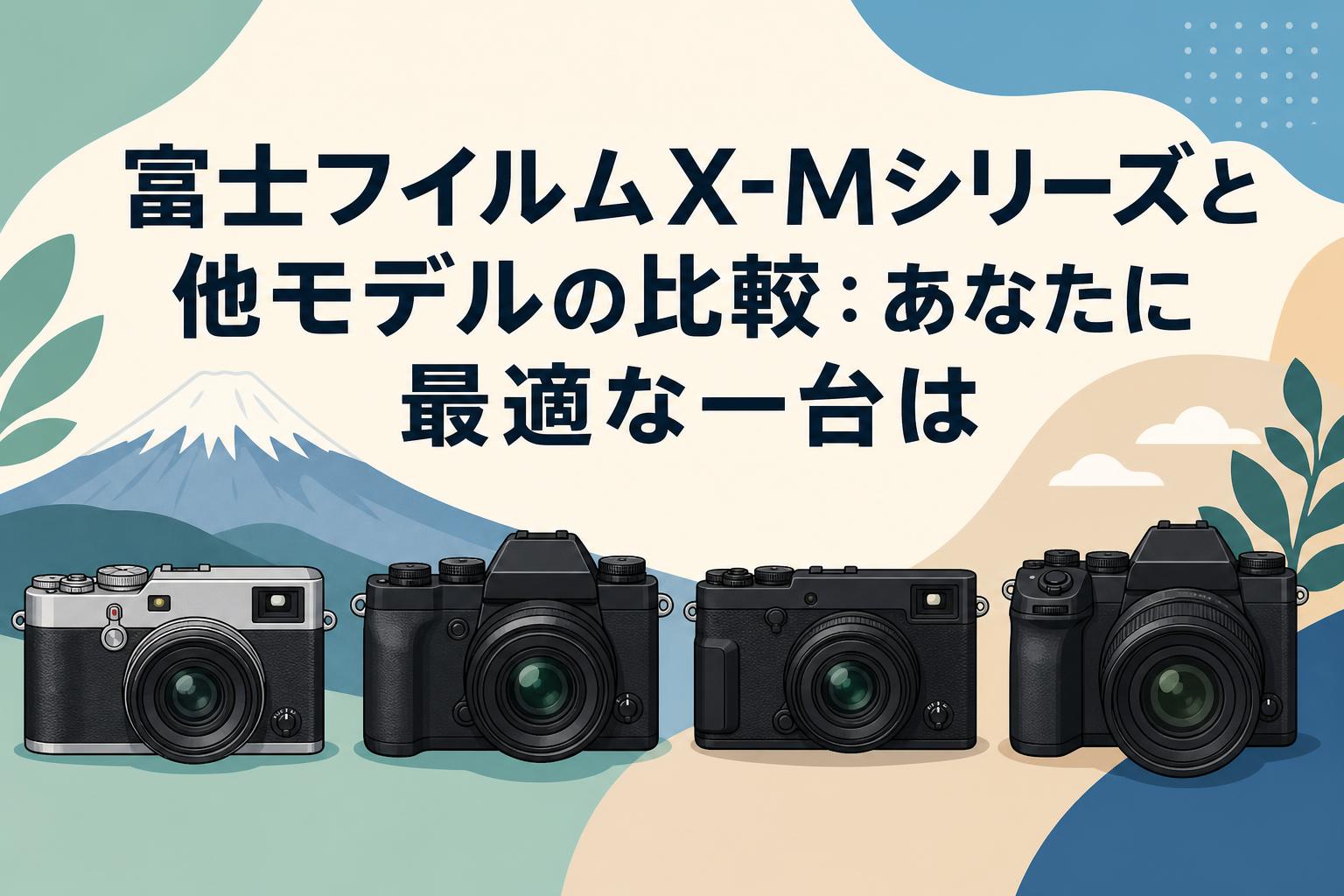 富士フイルムX-Mシリーズと他モデルの比較：あなたに最適な一台は