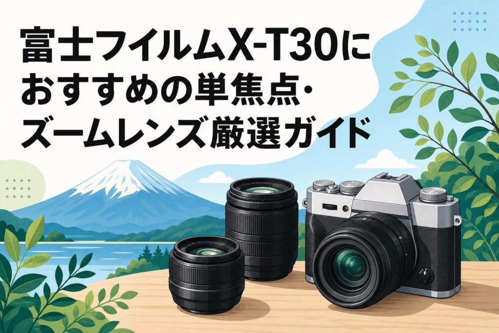 富士フイルムX-T30におすすめの単焦点・ズームレンズ厳選ガイド