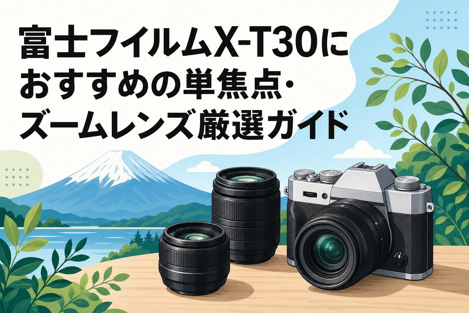 X-T30 単焦点レンズ、ストロボセット 富士フイルムX-T30におすすめの単焦点・ズームレンズ厳選ガイド