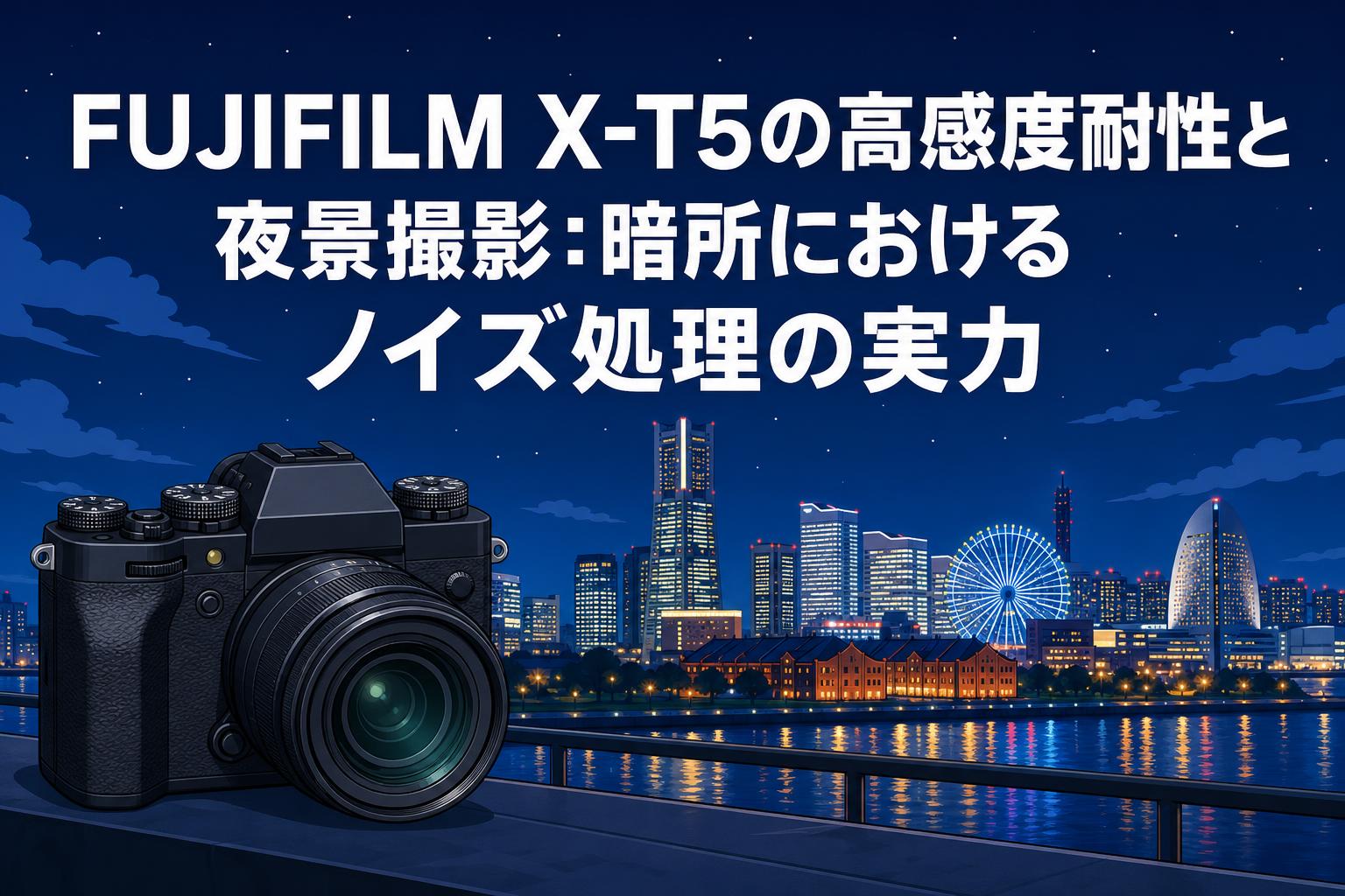 FUJIFILM X-T5の高感度耐性と夜景撮影：暗所におけるノイズ処理の実力
