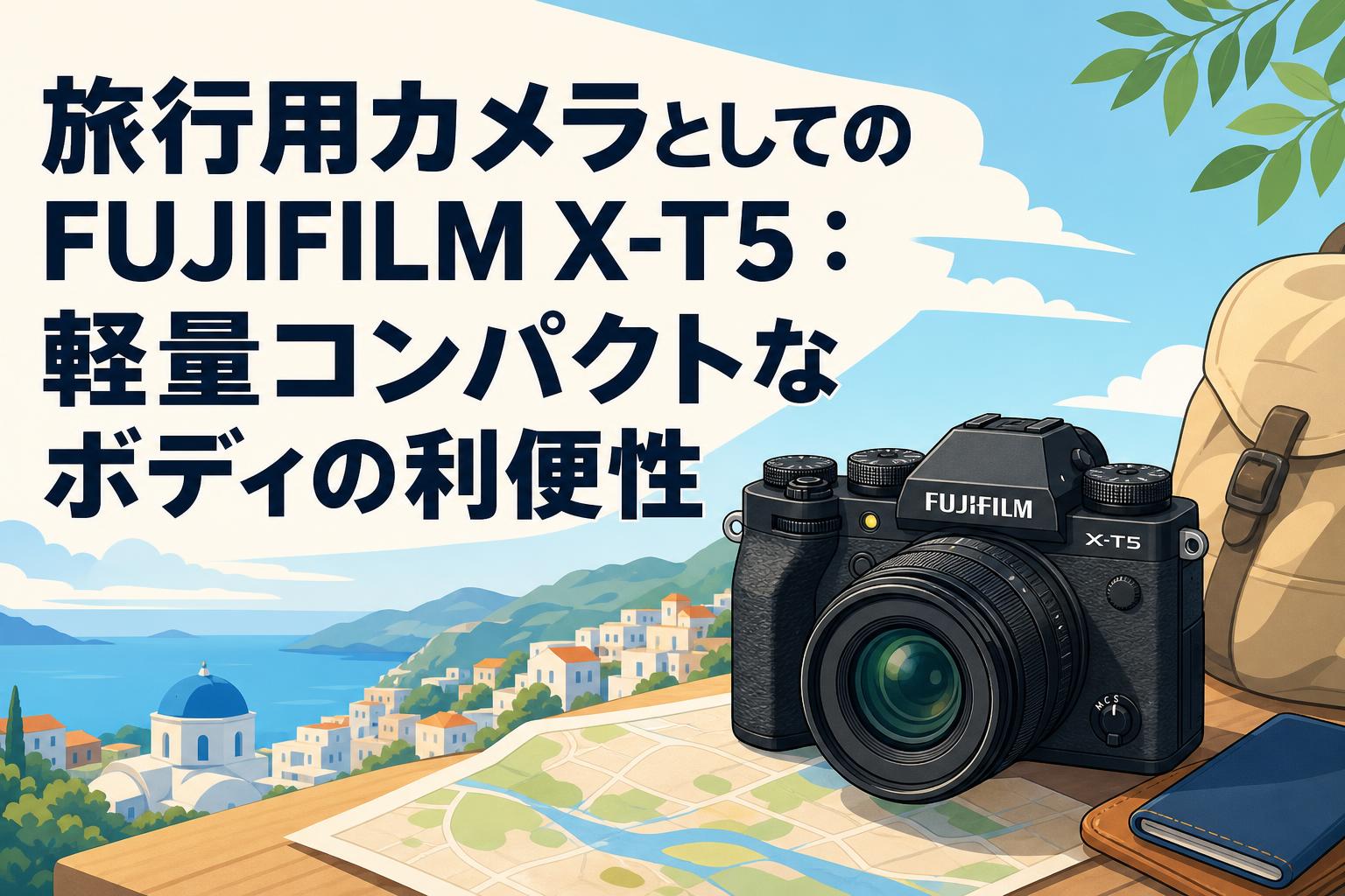 旅行用カメラとしてのFUJIFILM X-T5：軽量コンパクトなボディの利便性