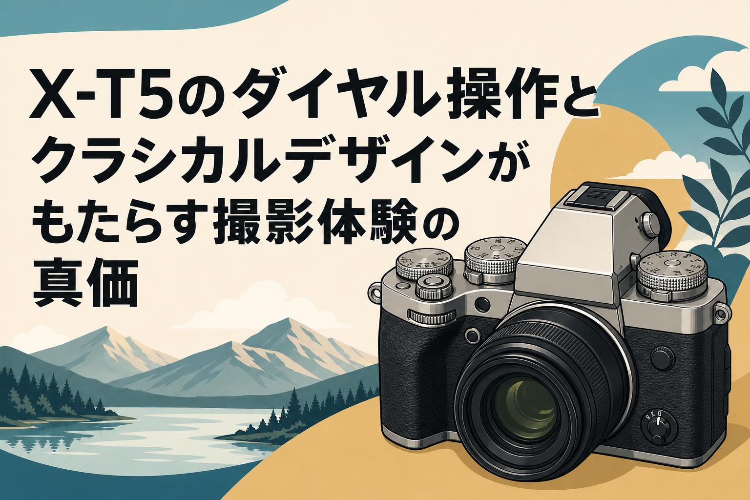 X-T5のダイヤル操作とクラシカルデザインがもたらす撮影体験の真価 X-T5のダイヤル操作とクラシカルデザインがもたらす撮影体験の真価