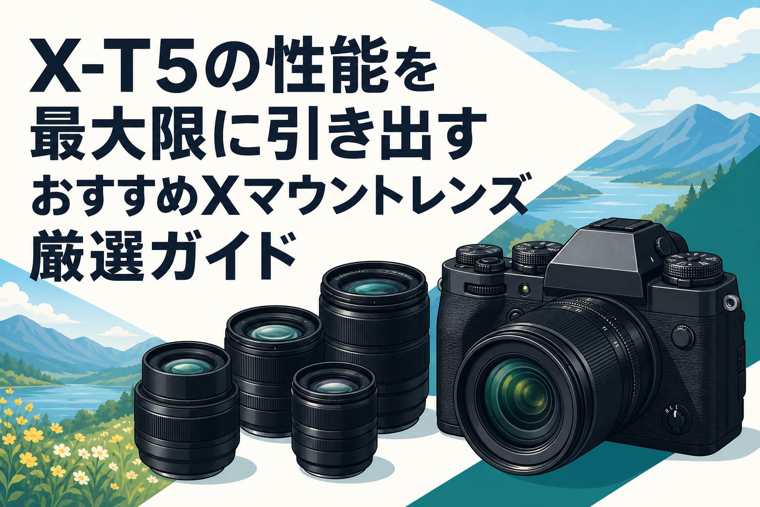 X-T5の性能を最大限に引き出すおすすめXマウントレンズ厳選ガイド