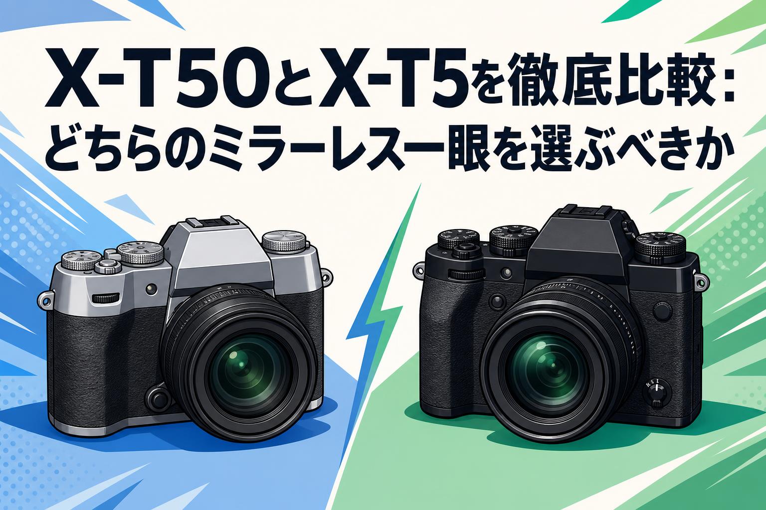X-T50とX-T5を徹底比較：どちらのミラーレス一眼を選ぶべきか | PANDA