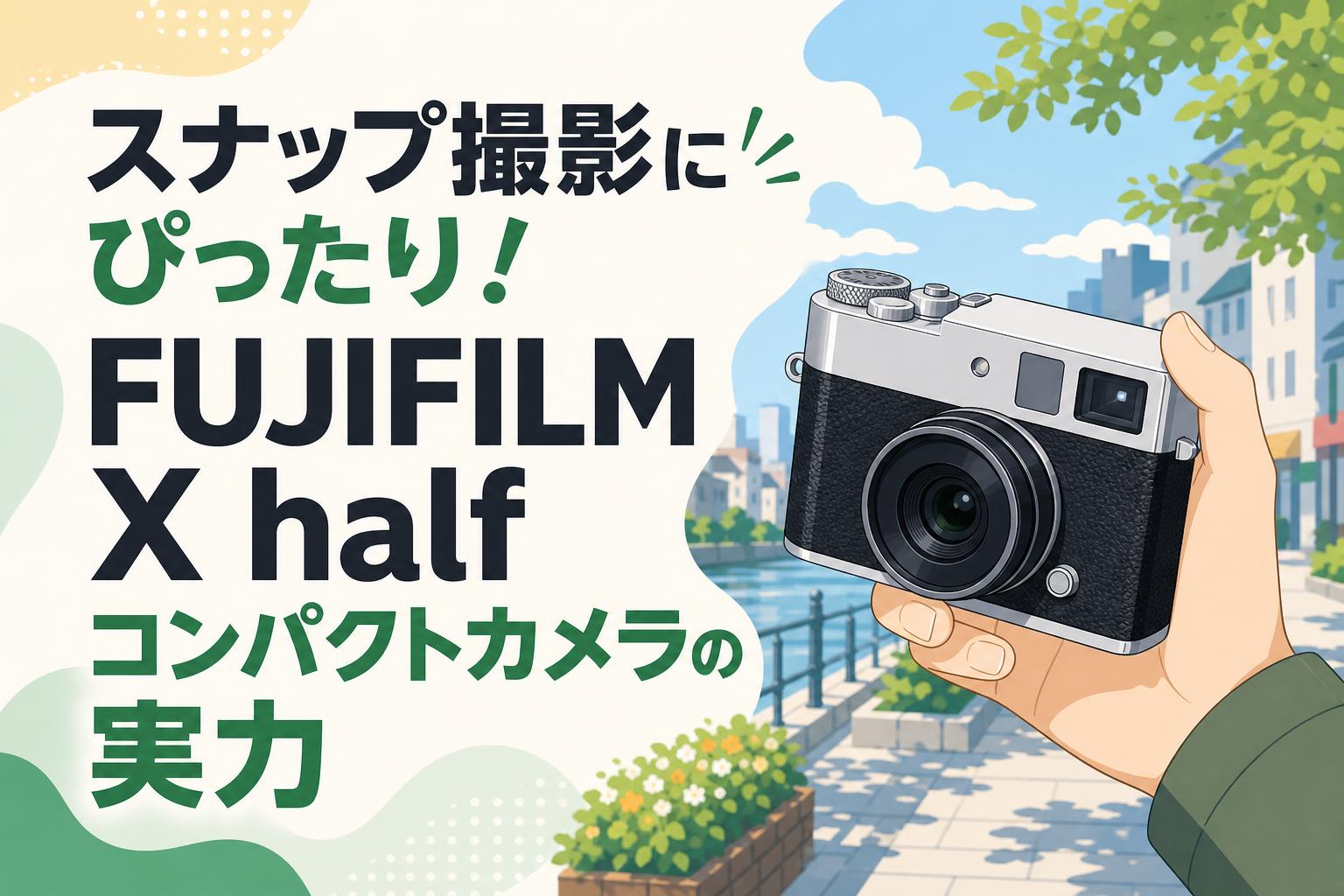 スナップ撮影にぴったり！FUJIFILM X half コンパクトカメラの実力