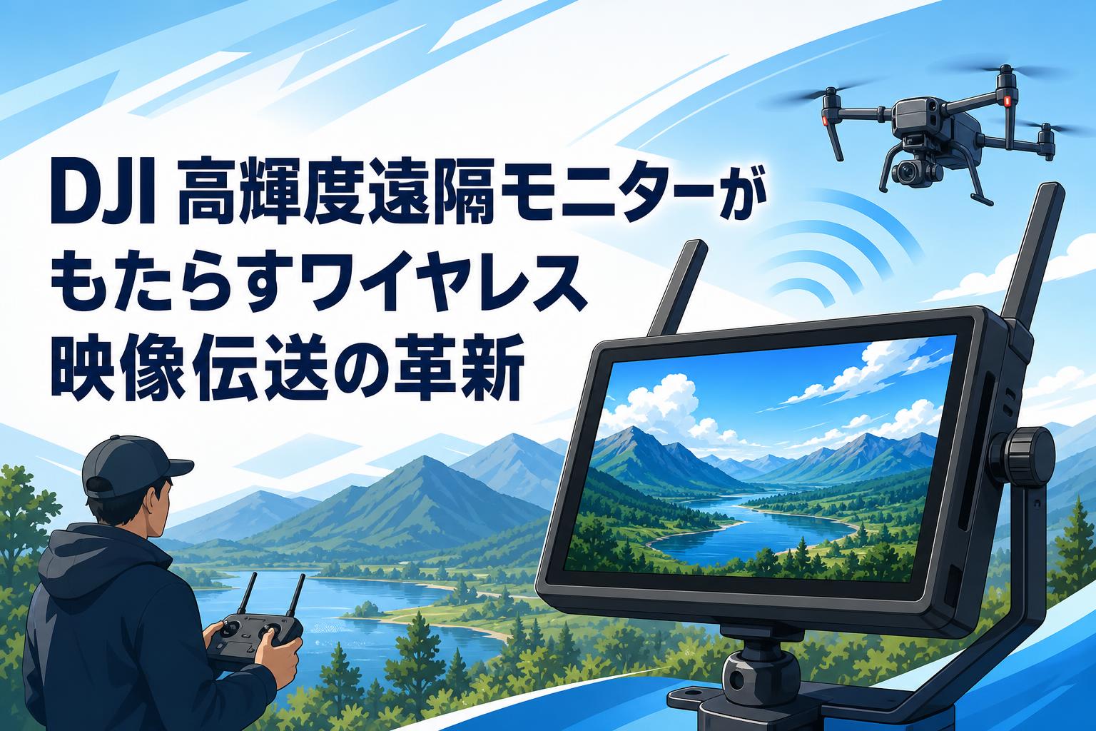DJI 高輝度遠隔モニターがもたらすワイヤレス映像伝送の革新 | PANDA DJI 高輝度遠隔モニターがもたらすワイヤレス映像伝送の革新 | PANDA
