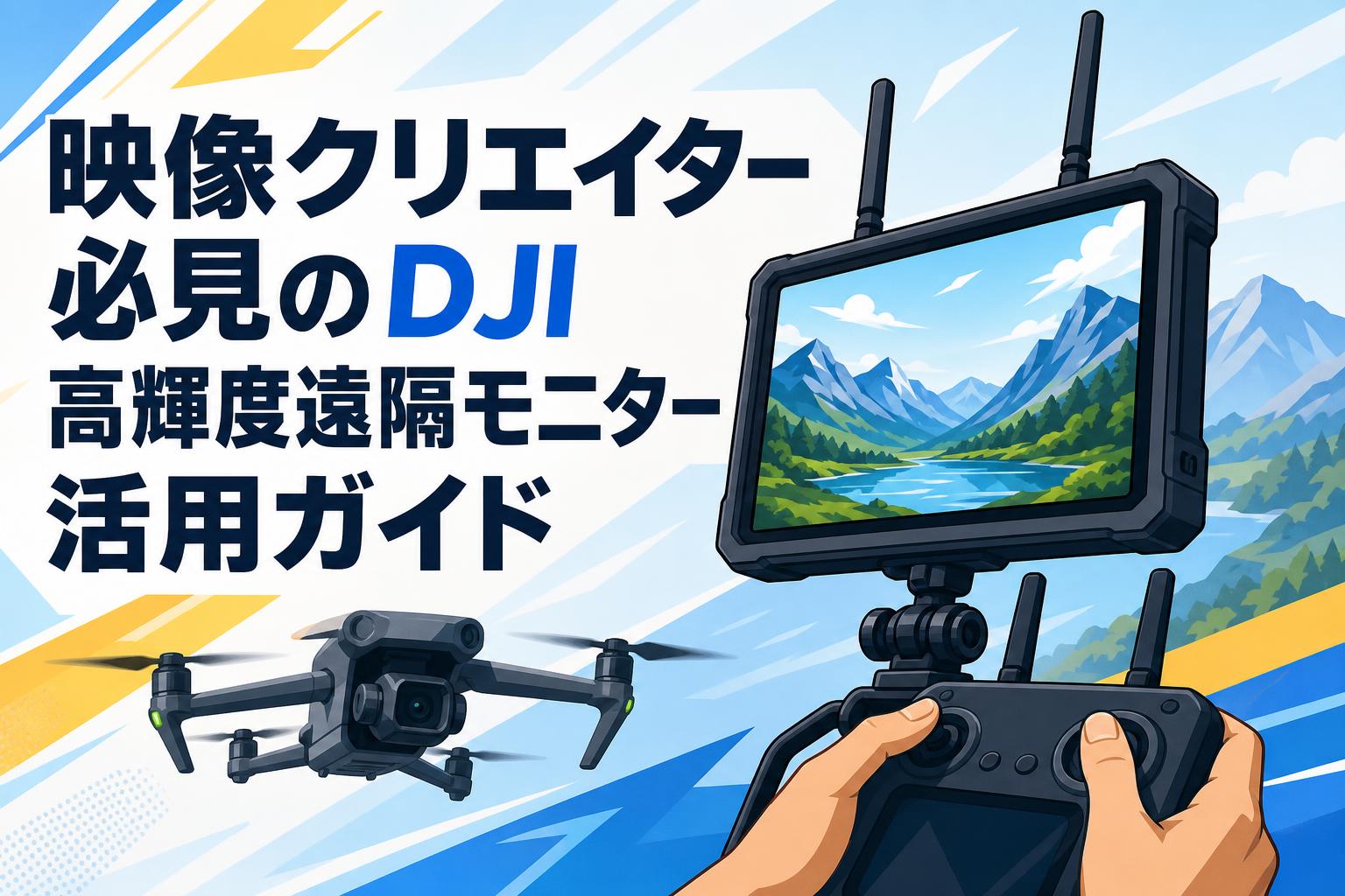 映像クリエイター必見のDJI 高輝度遠隔モニター活用ガイド | PANDA