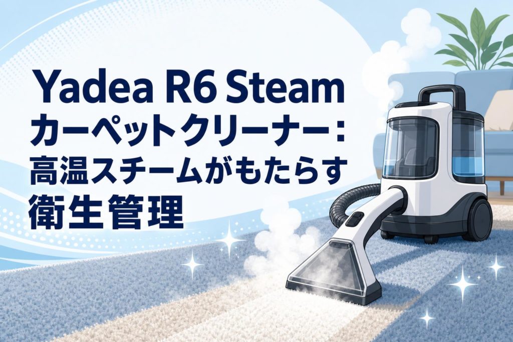 Yadea R6 Steam カーペットクリーナー：高温スチームがもたらす衛生