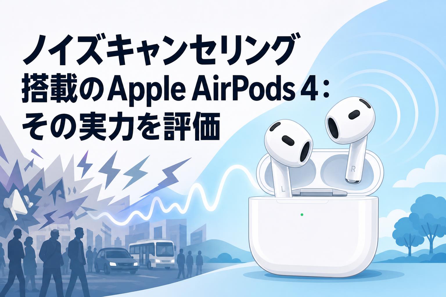 ノイズキャンセリング搭載のApple AirPods 4：その実力を評価 | PANDA