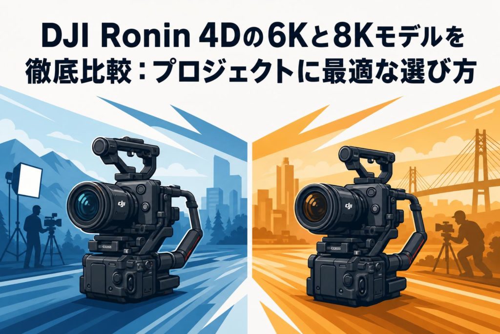 DJI Ronin 4Dの6Kと8Kモデルを徹底比較：プロジェクトに最適な選び方