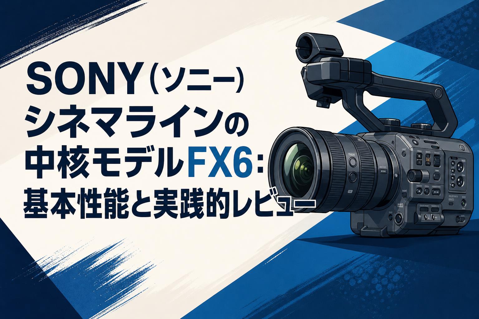 SONY（ソニー）シネマラインの中核モデルFX6：基本性能と実践的