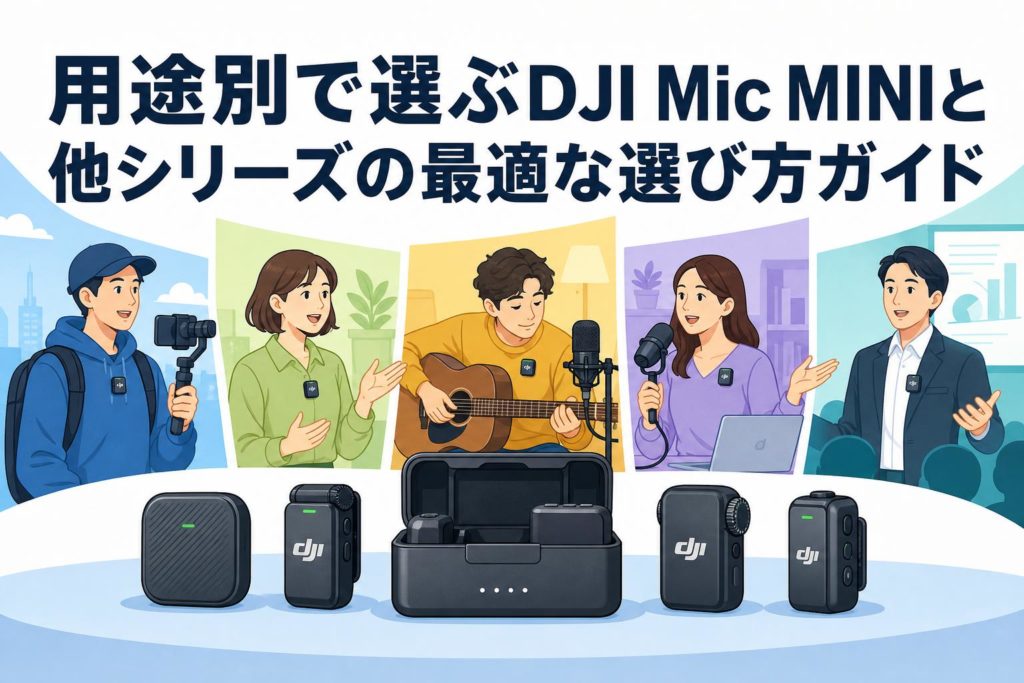 用途別で選ぶDJI Mic MINIと他シリーズの最適な選び方ガイド | PANDA