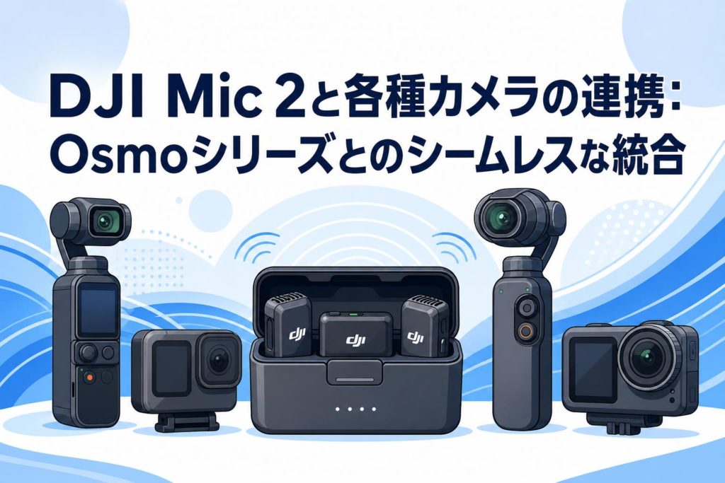 DJI Mic 2と各種カメラの連携：Osmoシリーズとのシームレスな統合