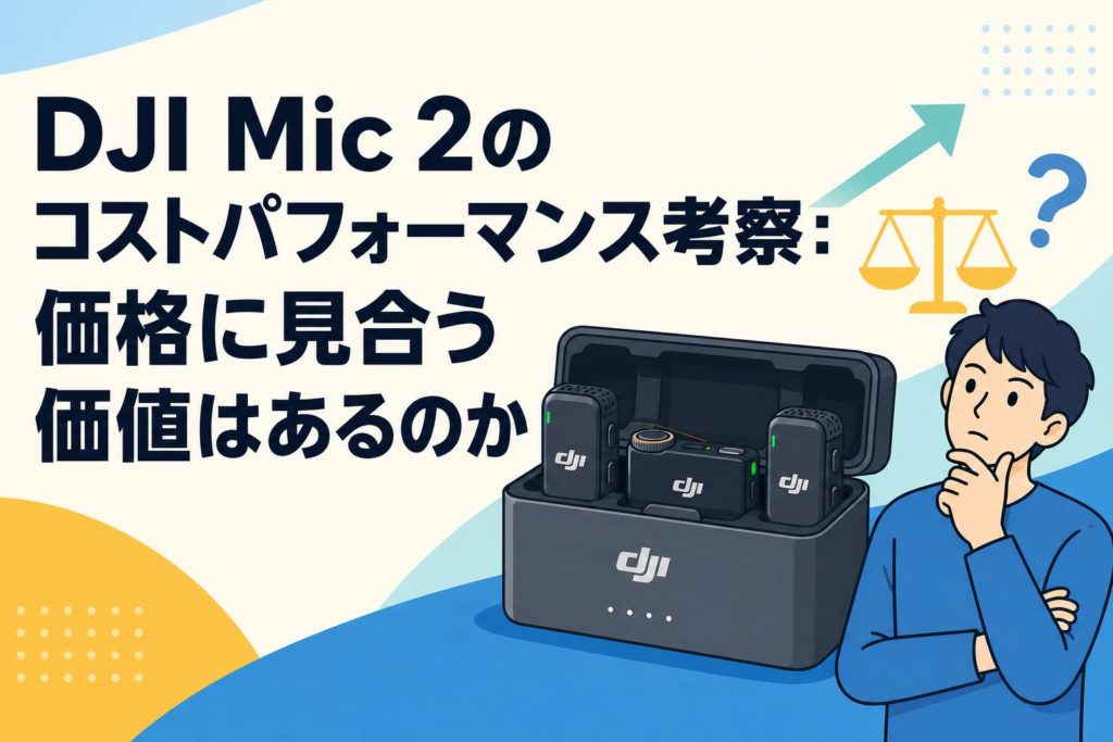 DJI Mic 2のコストパフォーマンス考察：価格に見合う価値はあるのか