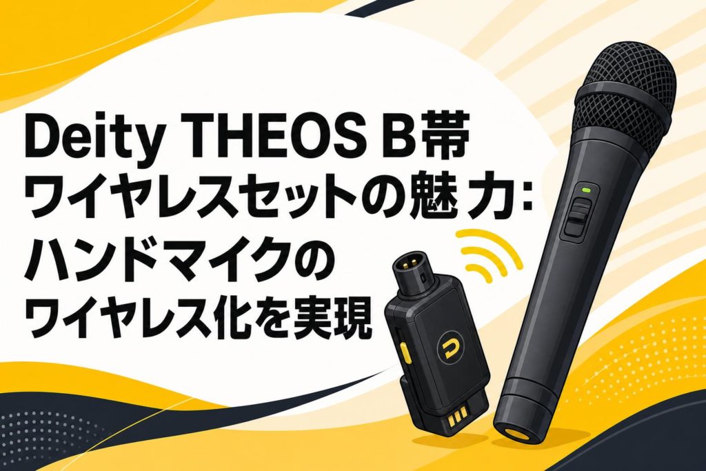B帯　ワイヤレスマイクセット！ Deity THEOS B帯ワイヤレスセットの魅力：ハンドマイクのワイヤレス化