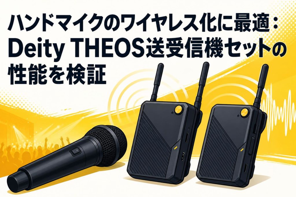ハンドマイクのワイヤレス化に最適：Deity THEOS送受信機セットの性能