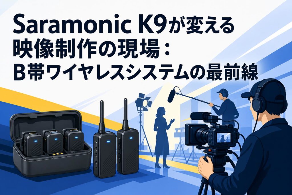 Saramonic K9が変える映像制作の現場：B帯ワイヤレスシステムの最前線