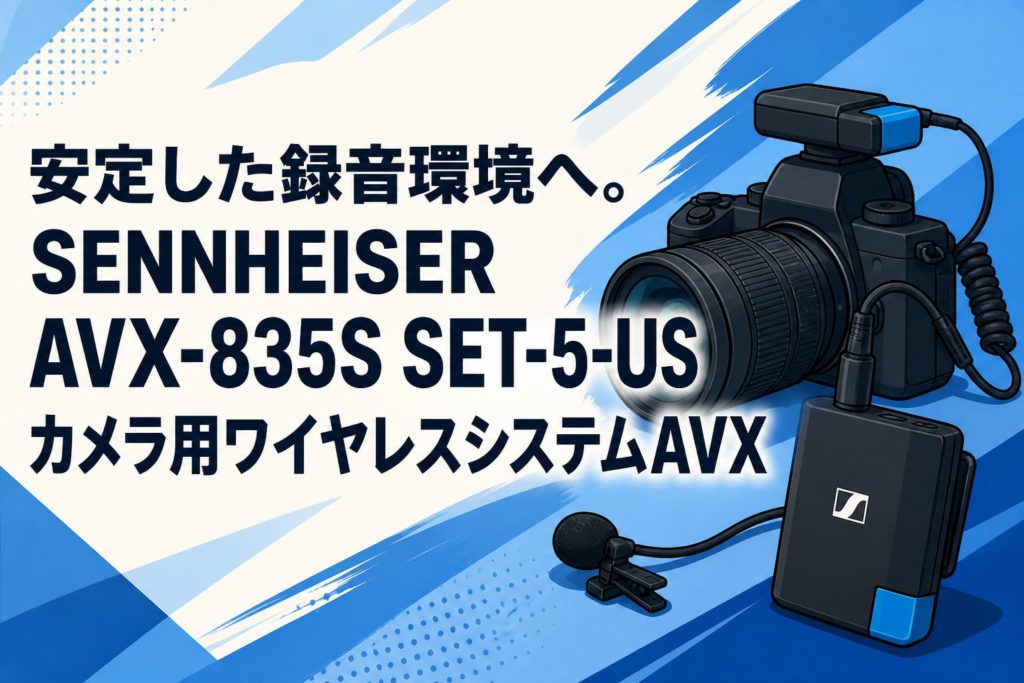 安定した録音環境へ。SENNHEISER AVX-835S SET-5-US カメラ用