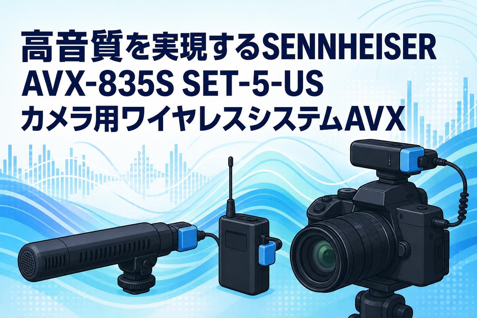 高音質を実現するSENNHEISER AVX-835S SET-5-US カメラ用ワイヤレス