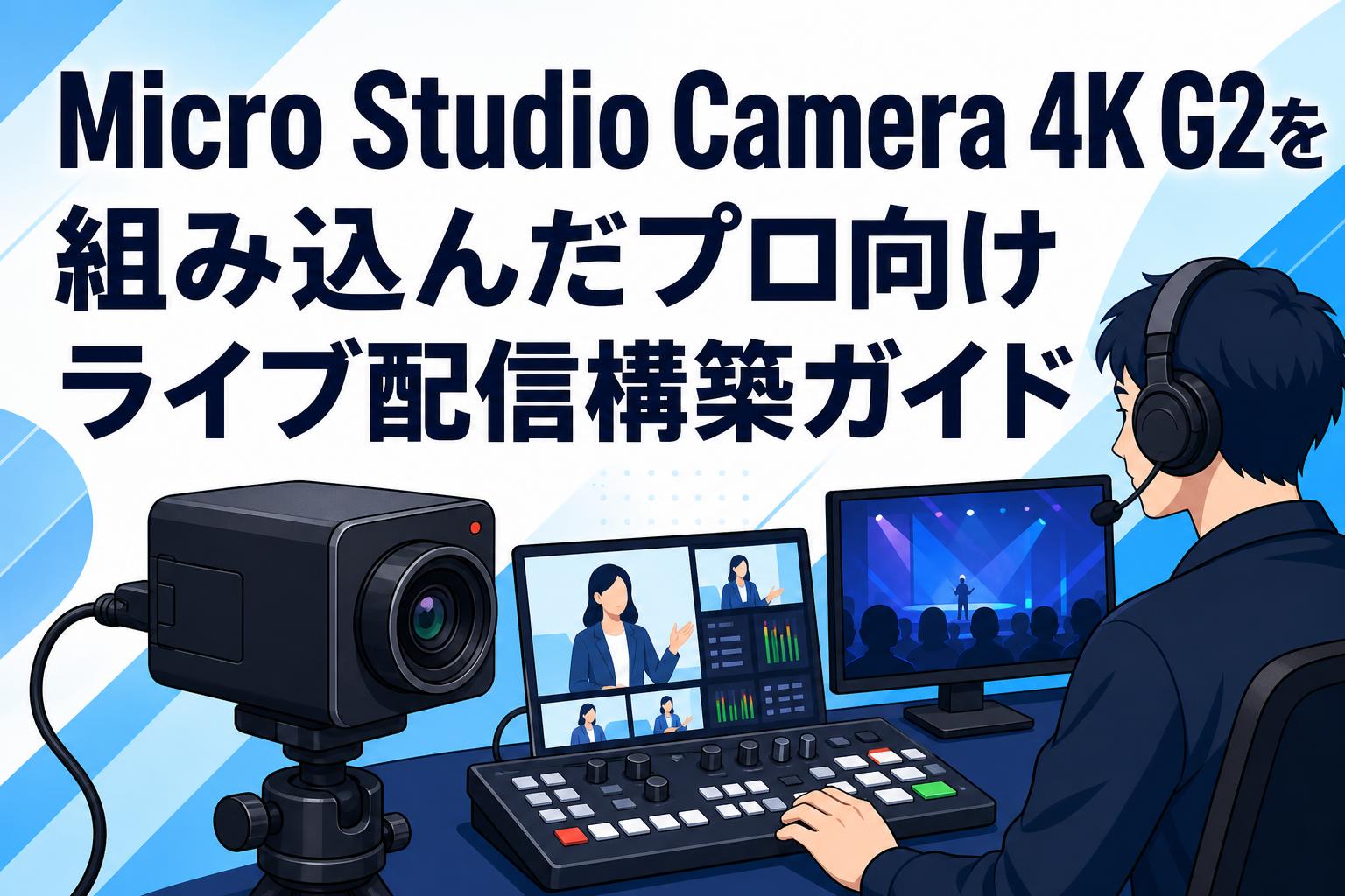 Micro Studio Camera 4K G2を組み込んだプロ向けライブ配信構築ガイド
