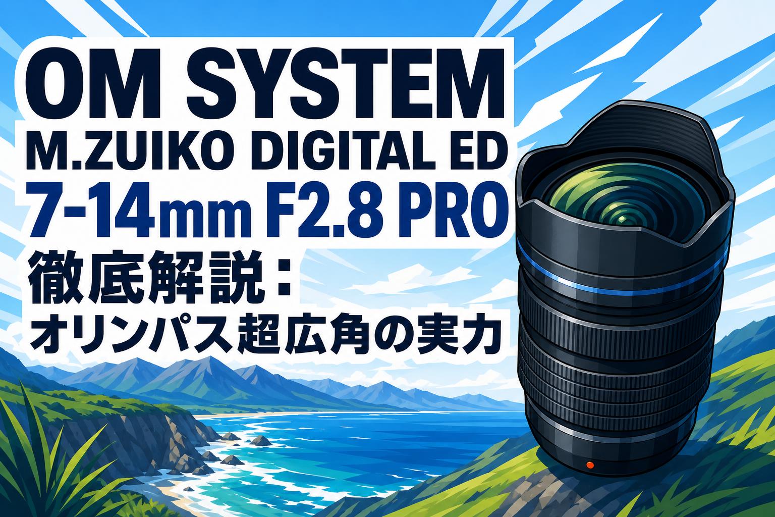 OM SYSTEM M.ZUIKO DIGITAL ED 7-14mm F2.8 PRO 徹底解説：オリンパス