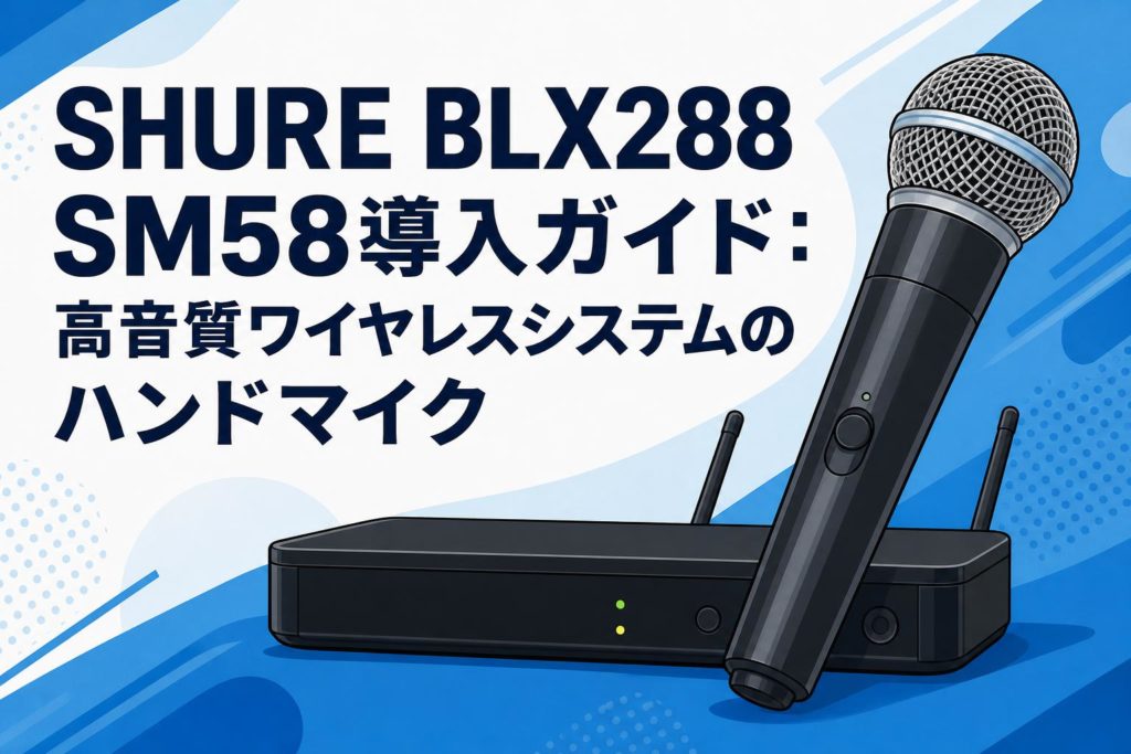 SHURE BLX288 SM58導入ガイド：高音質ワイヤレスシステムのハンド